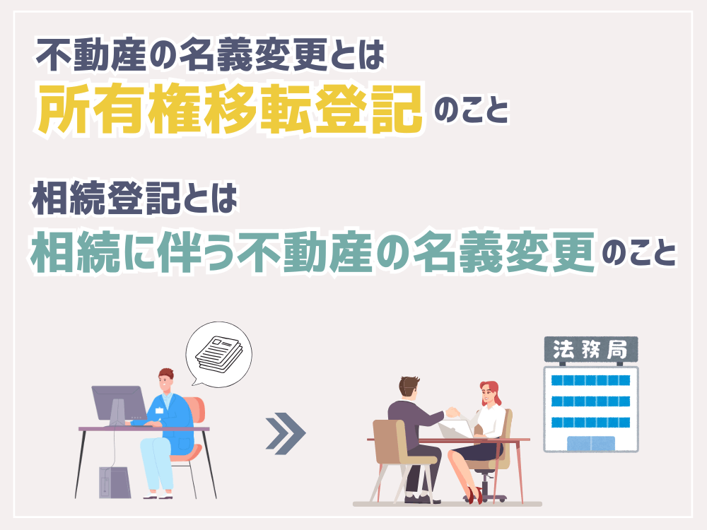 不動産の名義変更とは？相続登記とは？
