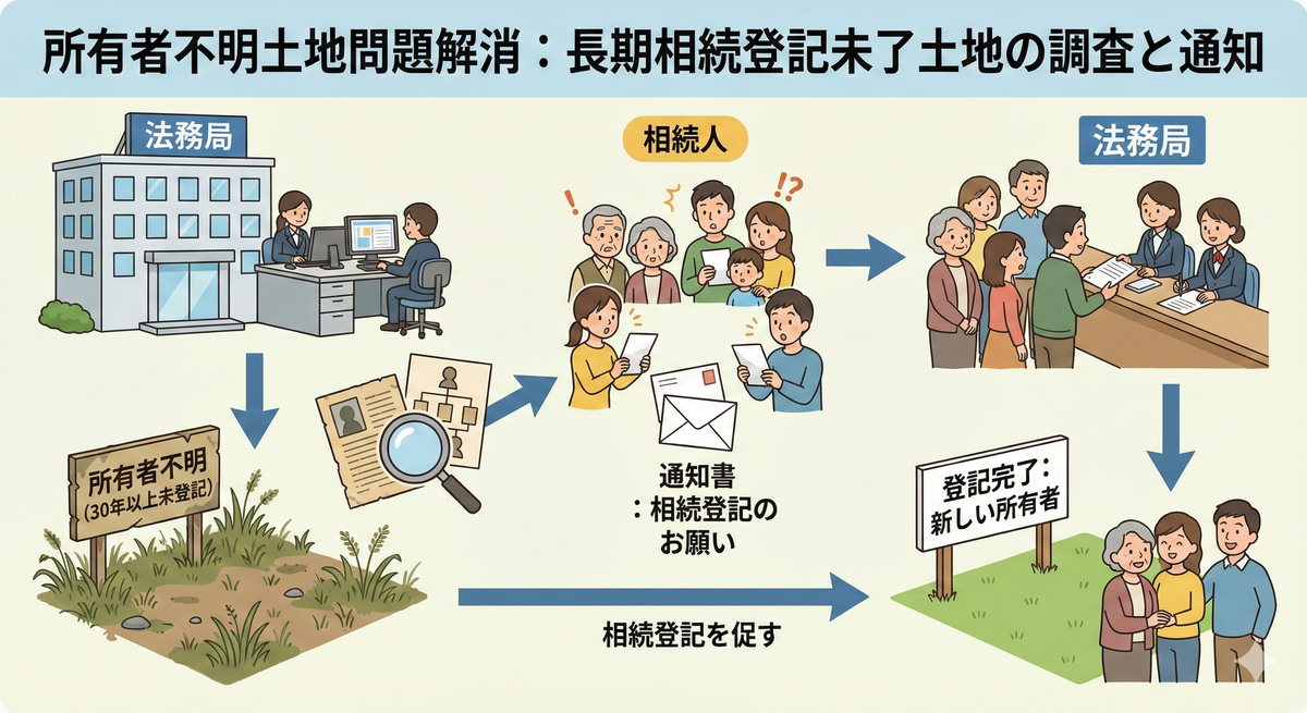 長期間相続登記等がされていないことの通知