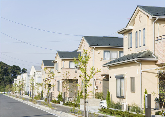 住宅が並んでいる写真