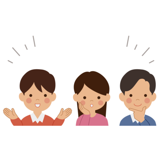 話し合っている人たちのイラスト